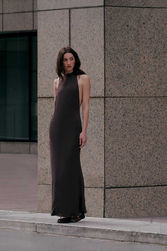 Blush Elbise - Kahverengi