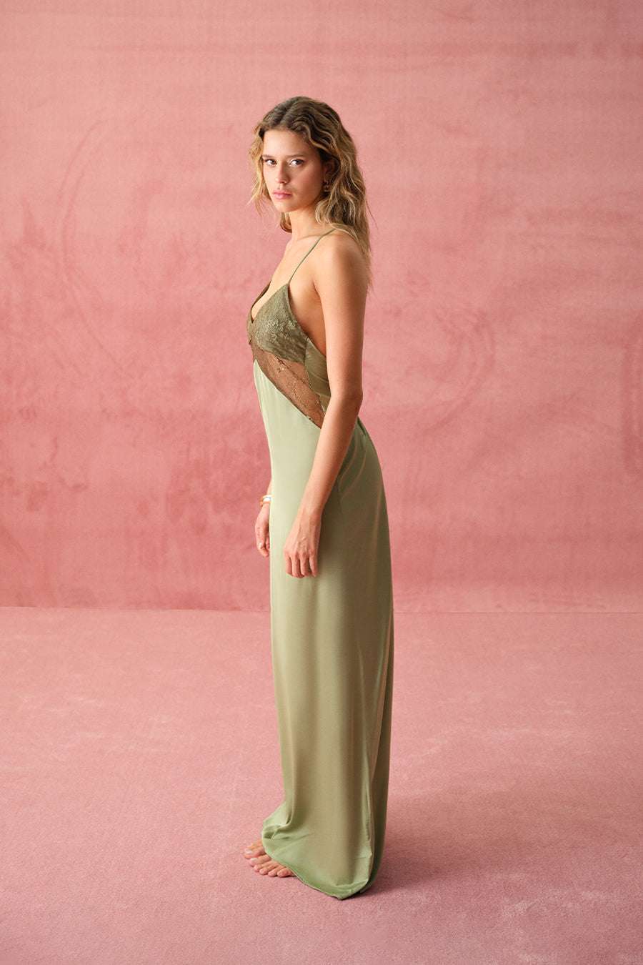 Liore Elbise - Yesil