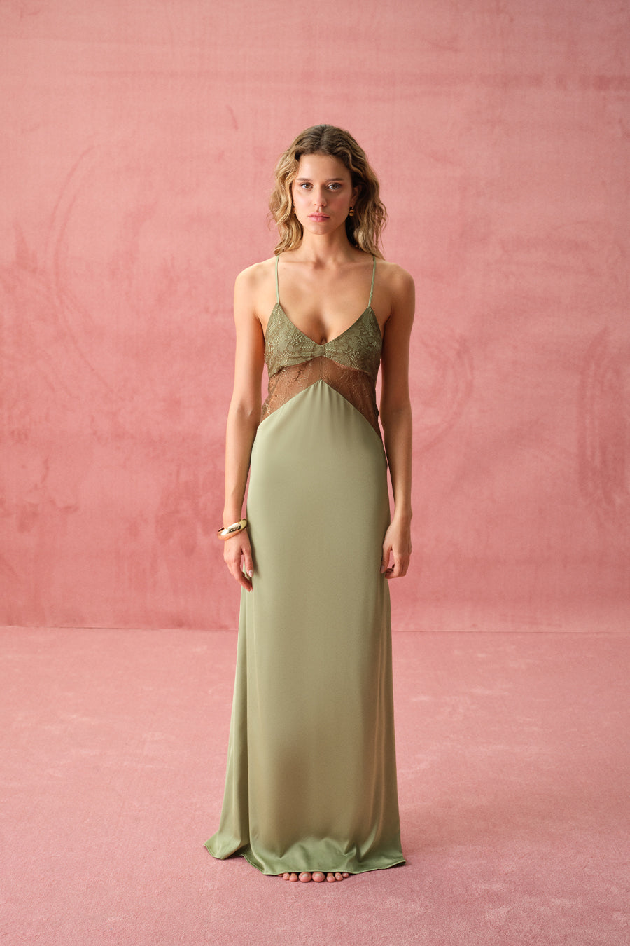 Liore Elbise - Yesil