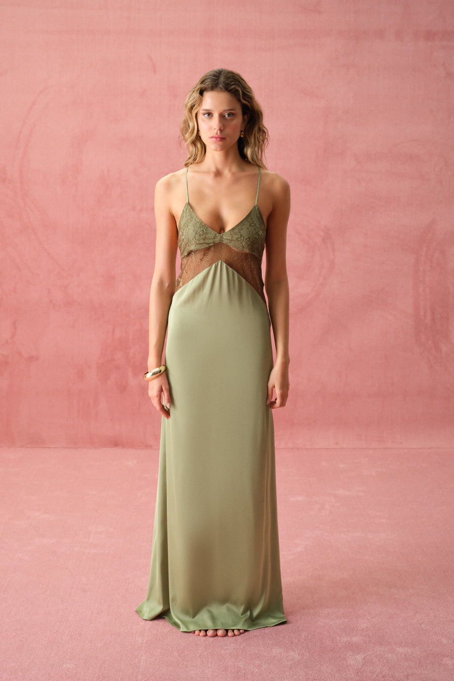 Liore Elbise - Yesil